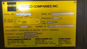 Used Hurco Hawk 40 CNC Mill For Sale