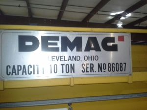 10 Ton Demag Overhead Bridge Crane For Sale 4