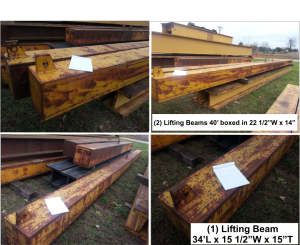 gantry lifting beams and runway for sale