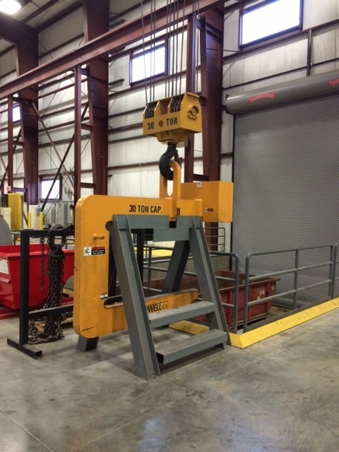 30 Ton P & H Overhead Bridge Crane with 100' Span For Sale