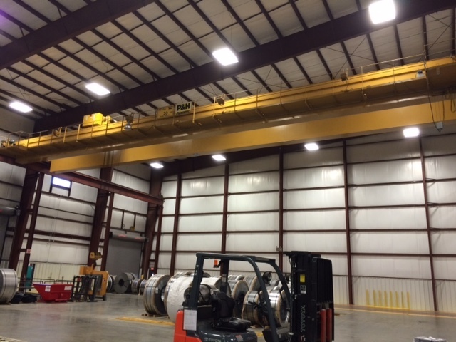 30 Ton P & H Overhead Bridge Crane with 100' Span For Sale