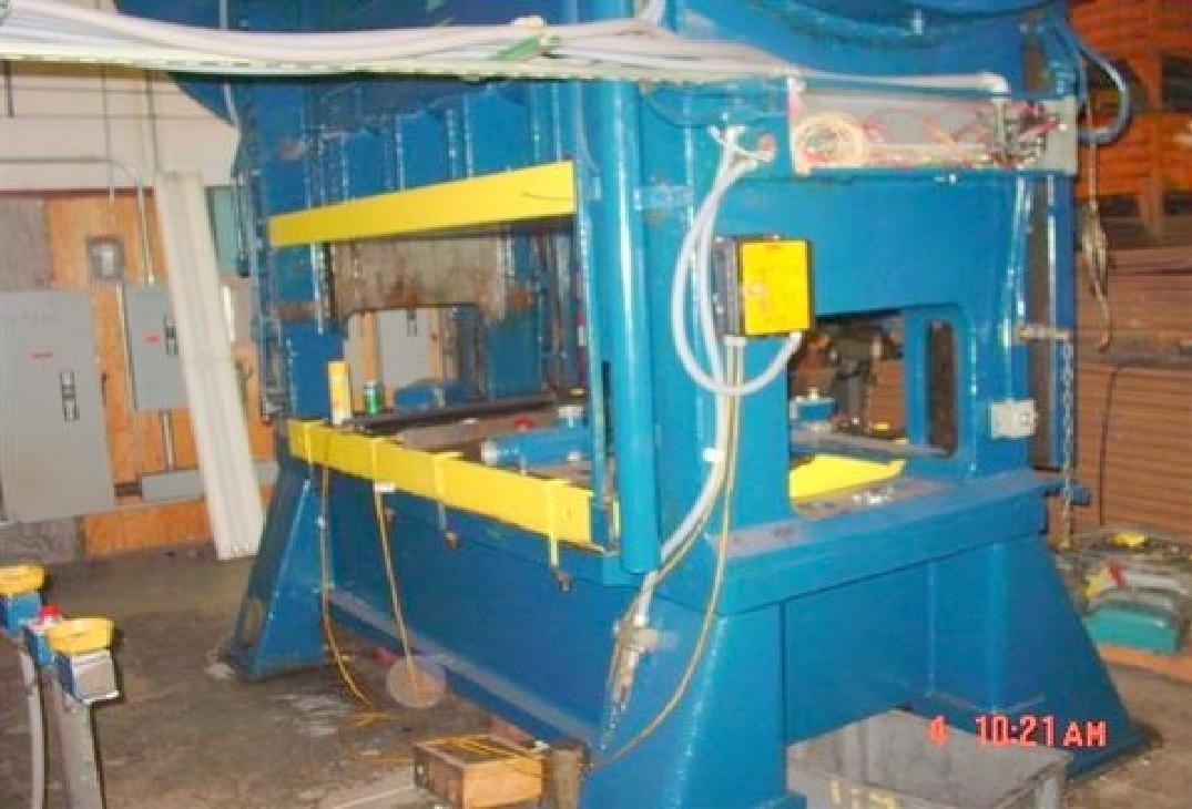 200 Ton Bliss Straight Side Press with 84" x 48" Bed For Sale