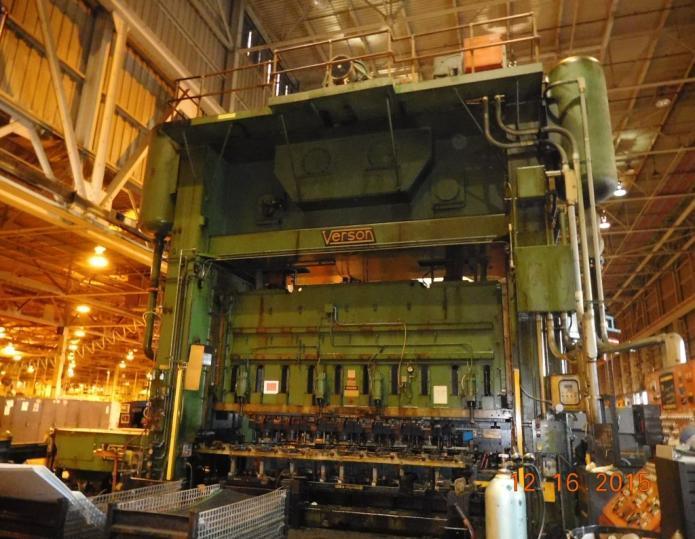 1,000 Ton Verson Straight Side Mechanical Press For Sale