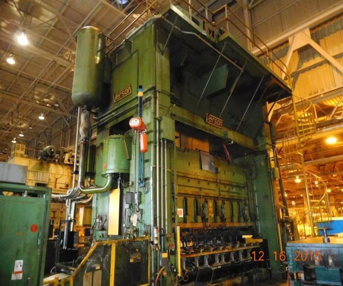 1,000 Ton Verson Straight Side Mechanical Press For Sale