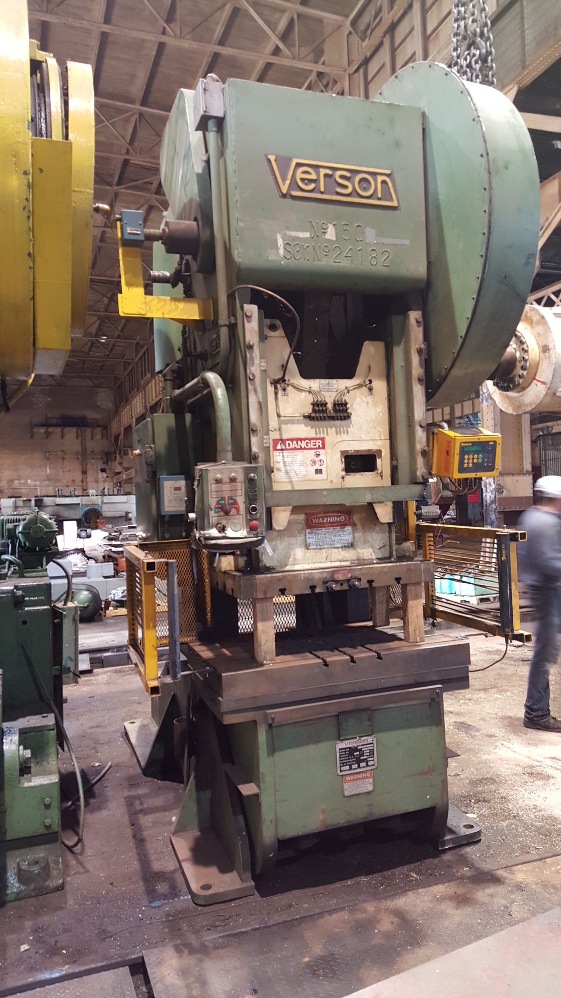 150 Ton Verson O.B.I. Press For Sale