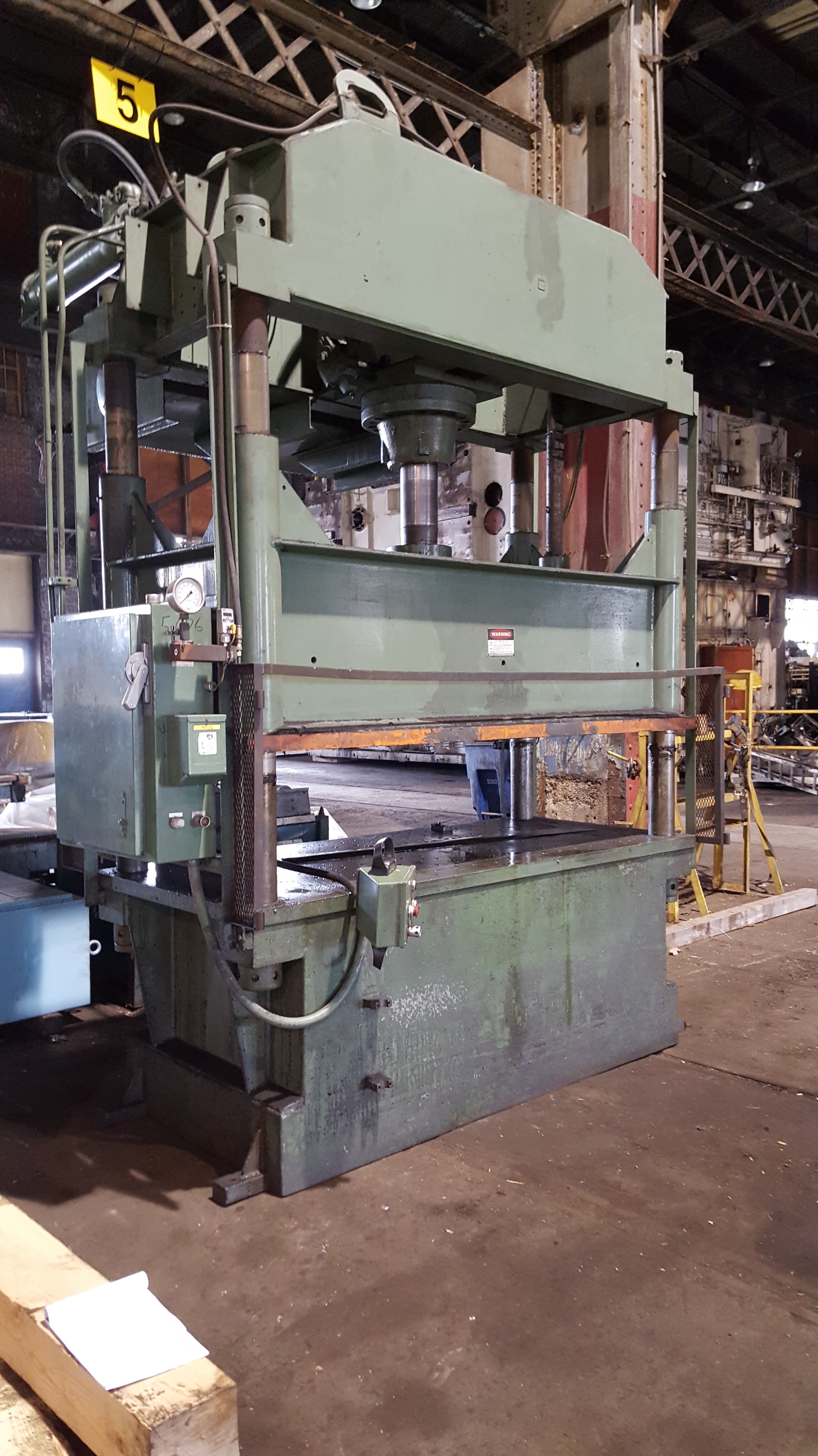 100 Ton Dake 4-Post Down-Acting Hydraulic Press For Sale 100tDake4PostDAHydPress