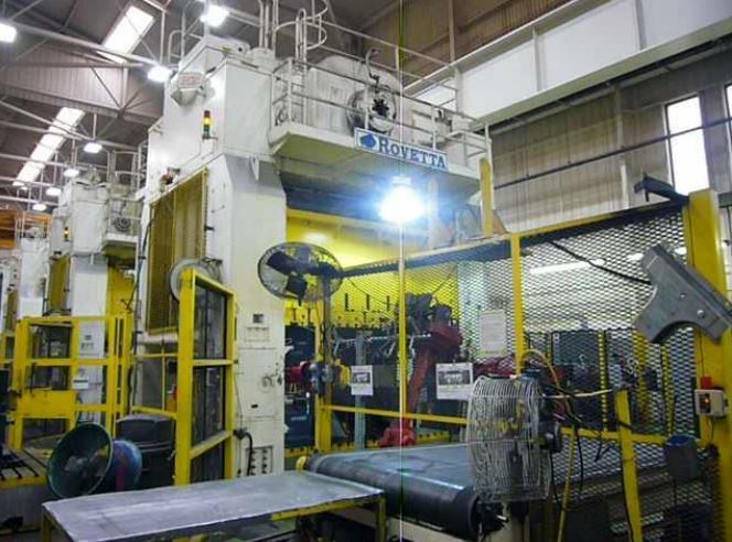 700 Ton Capacity Rovetta Single-Action Press Line (4 Available) For Sale 700tRovettaPressLineFS