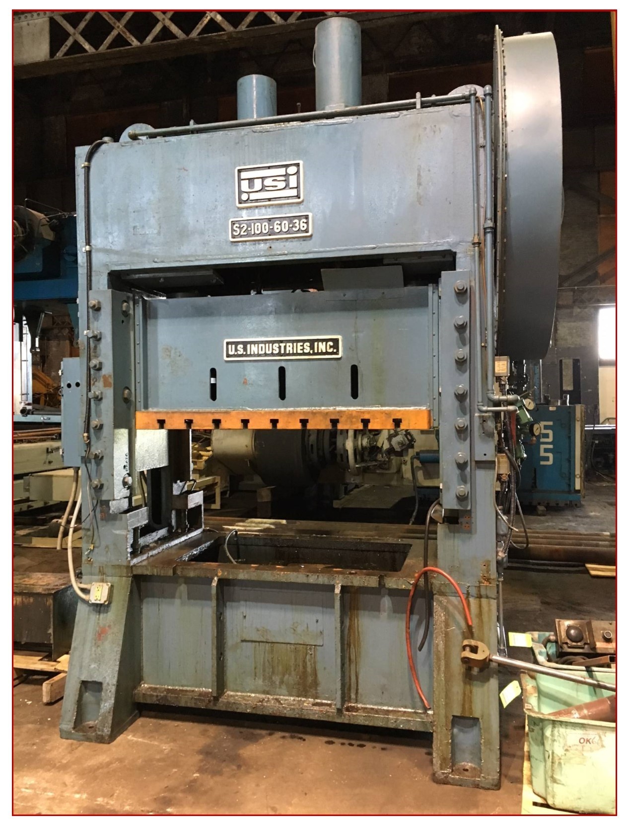 100 Ton Capacity USI Clearing Press For Sale