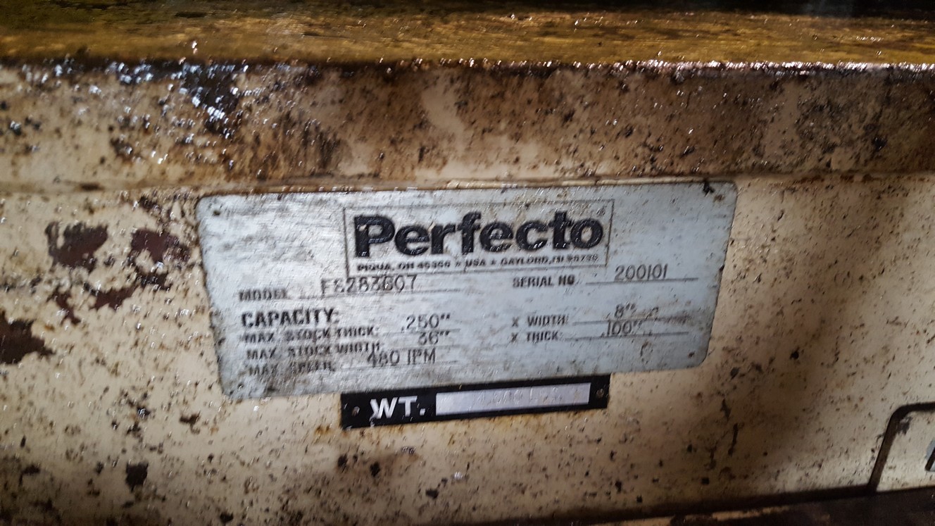 30,000lb. Capacity Perfecto Coil Rell with Perfecto Straightener Feeder For Sale