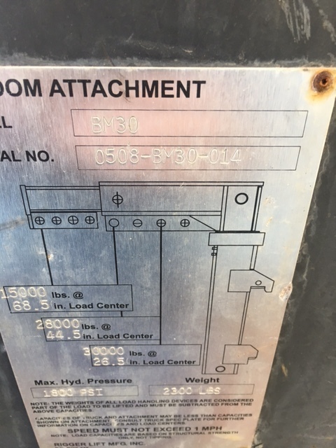 30,000lb. to 40,000lb. Capacity Rigger Lift Forklift For Sale