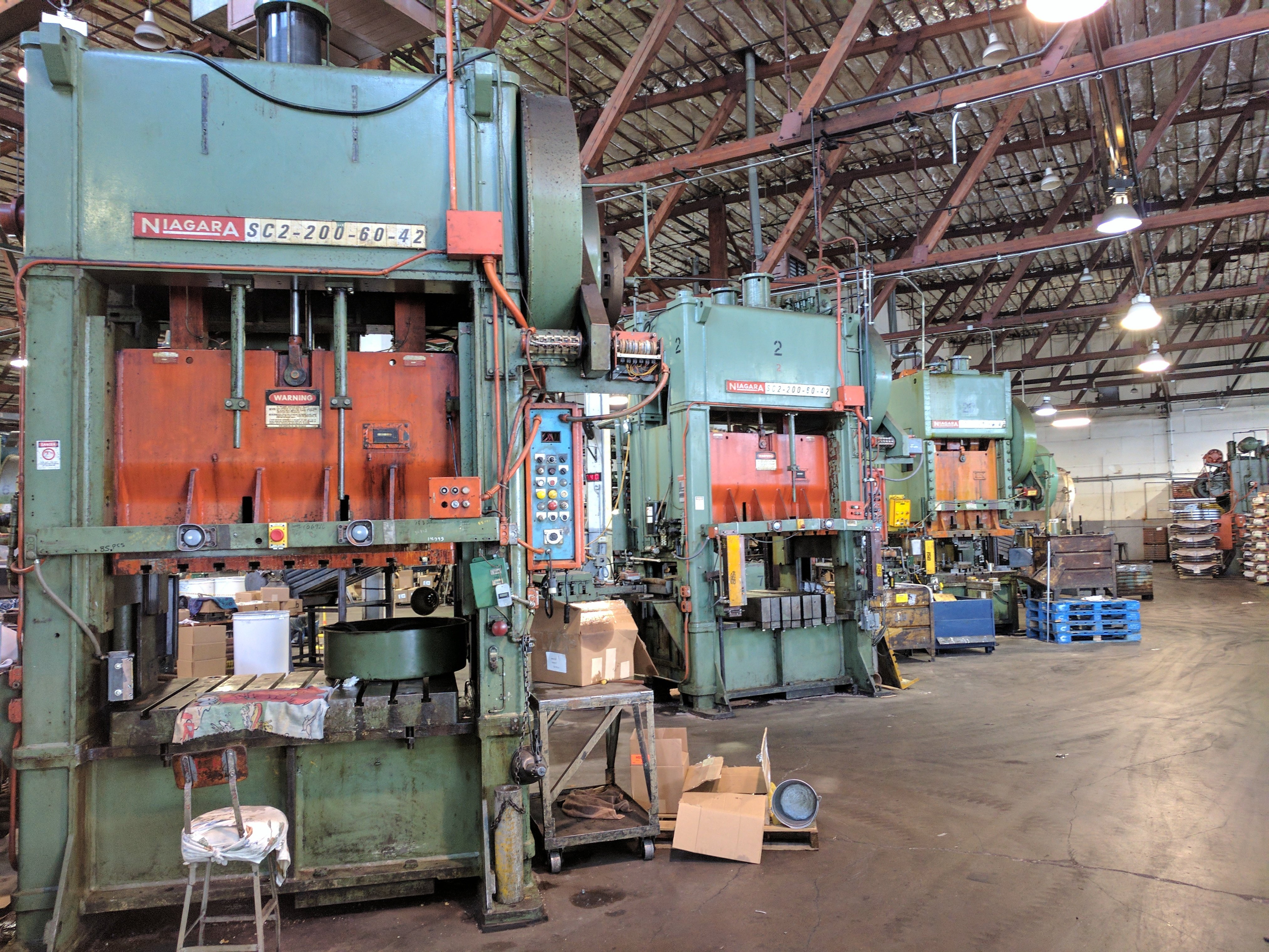 200 Ton Capacity Niagara Straight Side Press For Sale (2 Available) 200tNiagaraSSPressFS