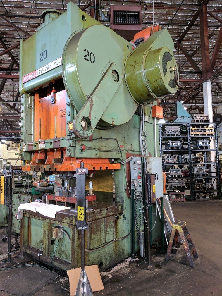 200 Ton Capacity Niagara Gap Frame Press For Sale 200tNiagaraGFPressFS