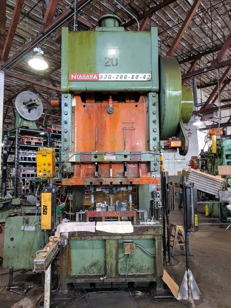 200 Ton Capacity Niagara Gap Frame Press For Sale