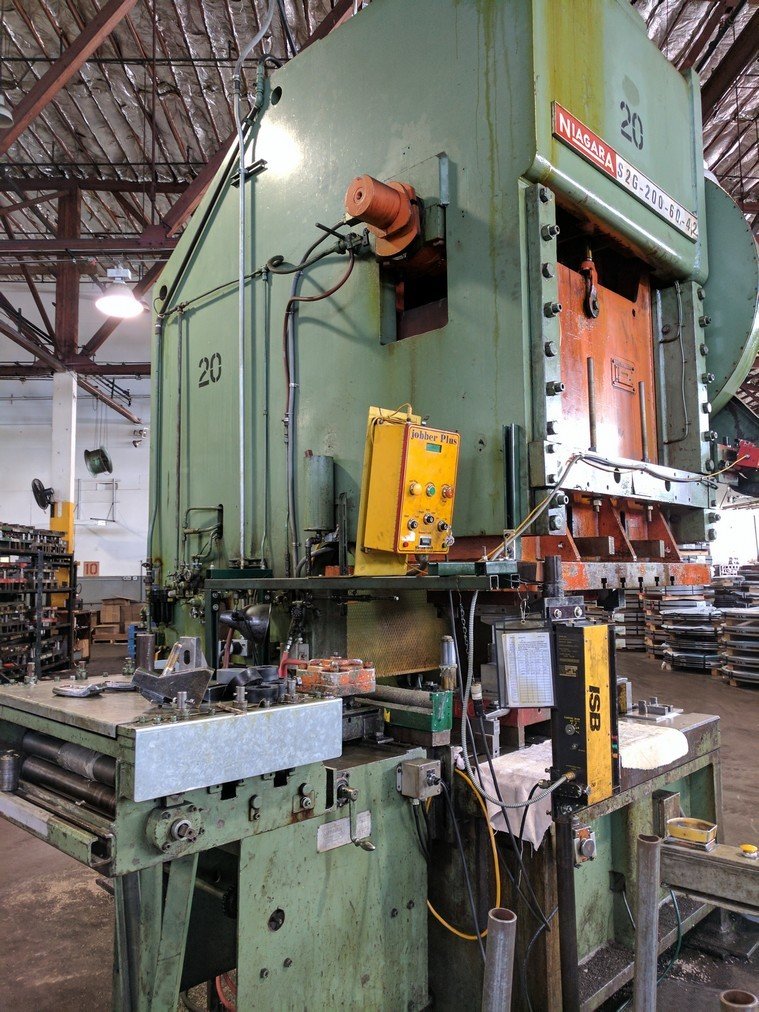 200 Ton Capacity Niagara Gap Frame Press For Sale