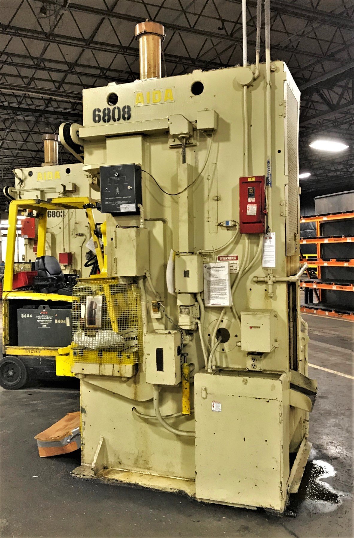 75 Ton Capacity Aida Single-Point Gap Frame Press For Sale