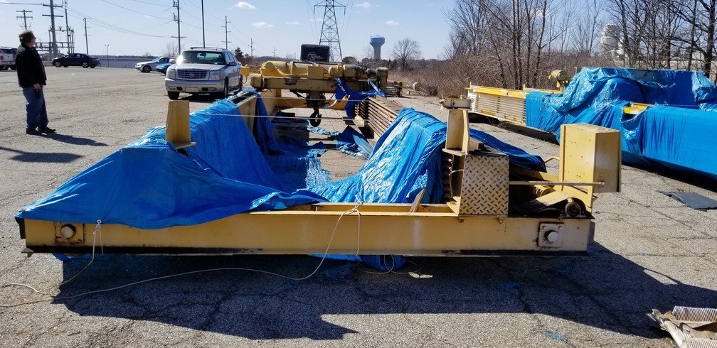 15 Ton Capacity Shepard Niles Overhead Bridge Crane For Sale