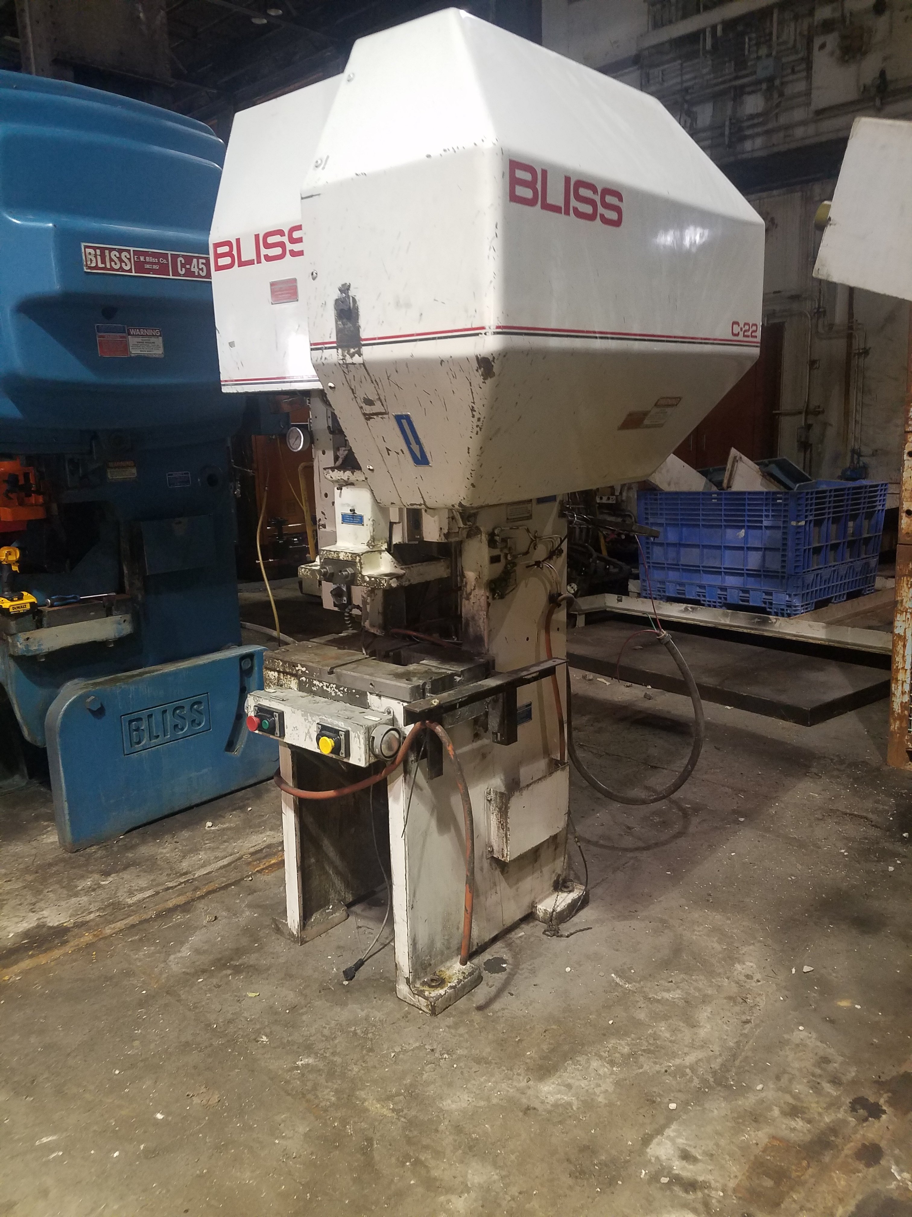 22 Ton Capacity Bliss O.B.I. Press For Sale