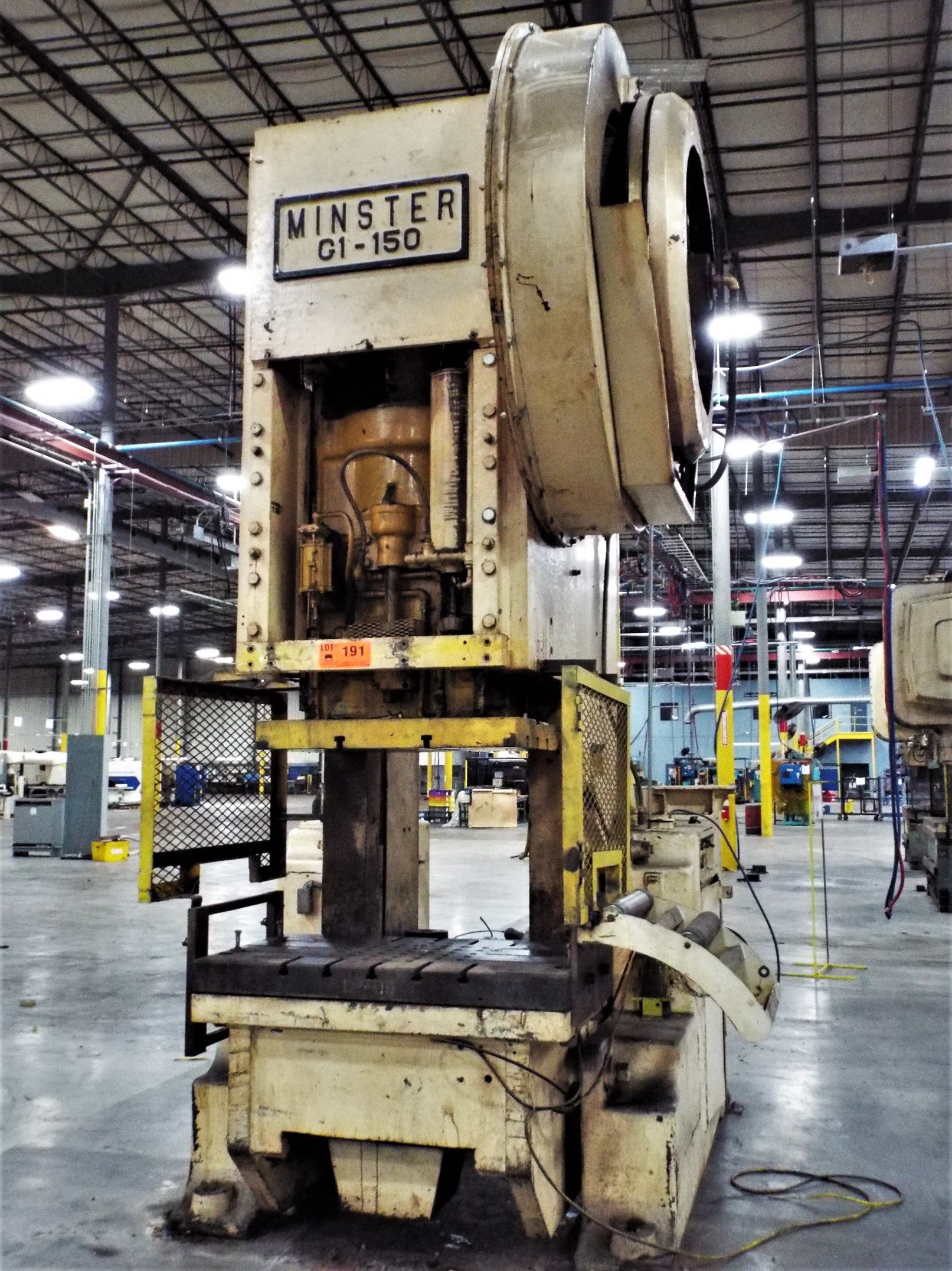 150 Ton Capacity Minster Back-Geared O.B.I. Press For Sale