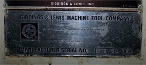 Giddings Lewis VTL pic 8