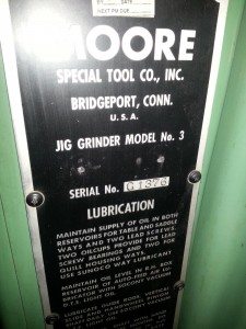 Moore Jig Grinder No. 3 6