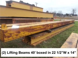 gantry lifting beams and runway for sale