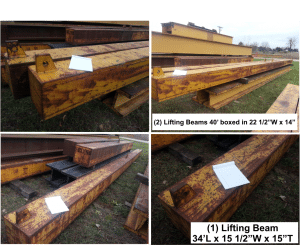 gantry lifting beams and runway for sale