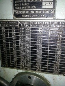 Monarch T Lathe 36 inch 11