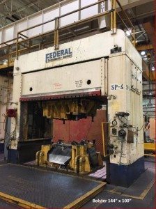 150 Ton Federal Hydraulic Spotting Press For Sale