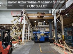 15 Ton Capacity Michigan Overhead Double Girder Bridge Crane and Rails For Sale