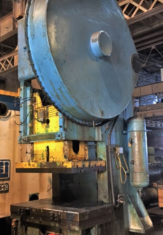 250 Ton Capacity Verson Single-Point Gap-Frame Press For Sale